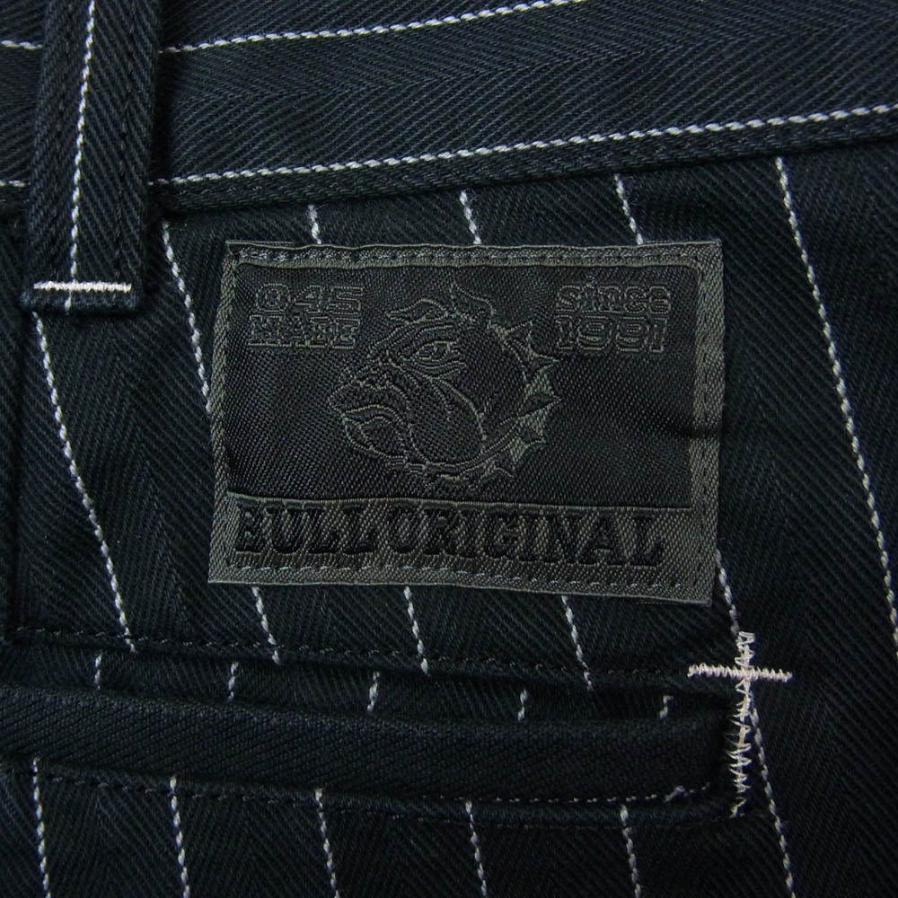 ブルオリジナル BSMG-14-SS-10 ストライプ ワーク パンツ ネイビー系 2XL【中古】