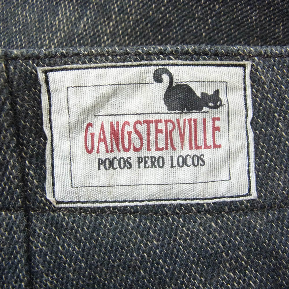 GANGSTERVILLE ギャングスタービル GSV-13-AW-23 ボタンフライ コットン パンツ インディゴブルー系 XL【中古】