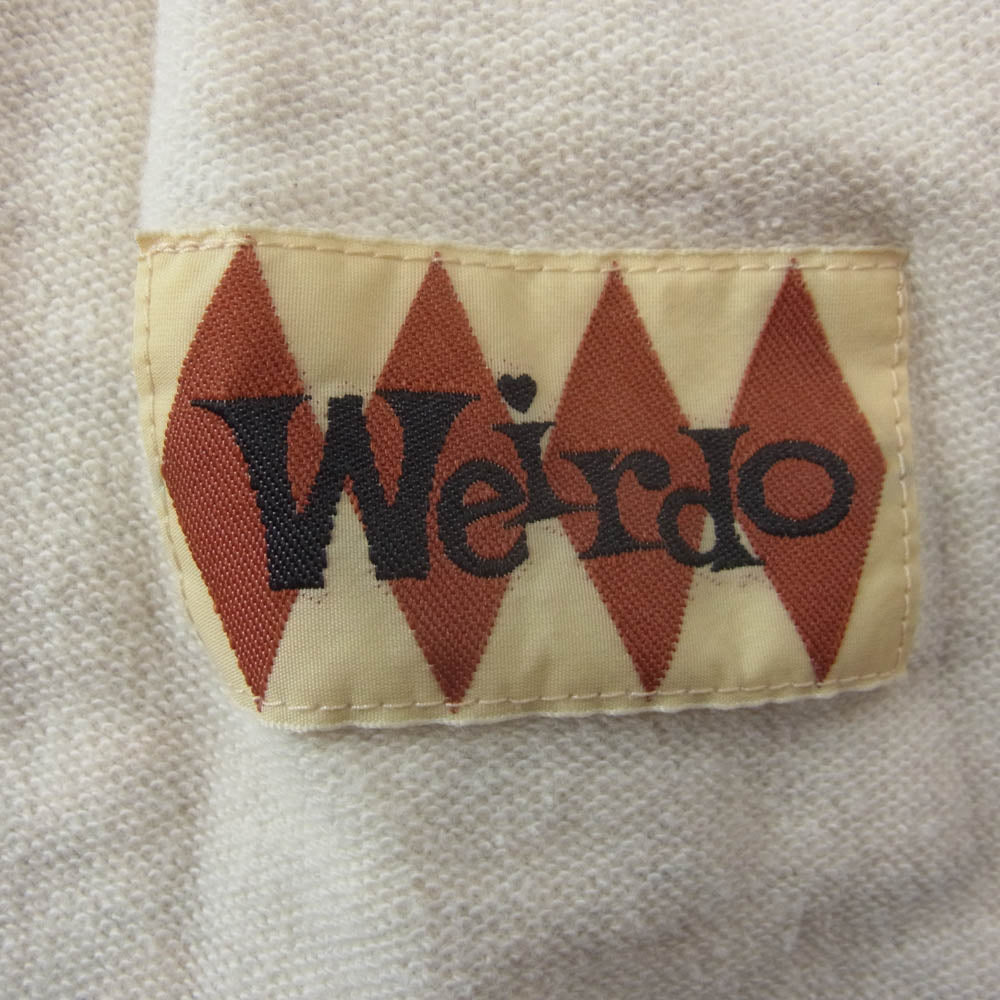 WEIRDO ウィアード WRD-15-SS-26 CHECKER チェッカー スウェット ショーツ ハーフ パンツ ブラック系 ホワイト系 XL【中古】