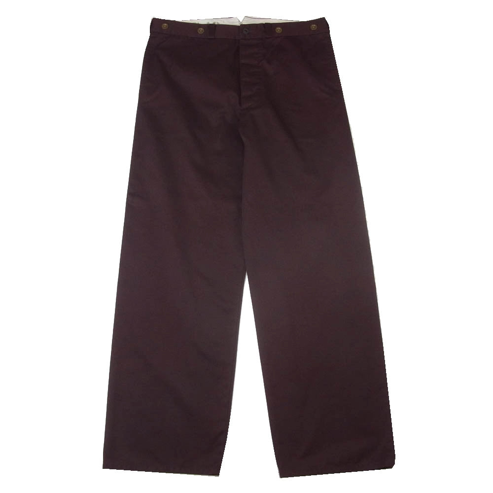 GANGSTERVILLE ギャングスタービル GSV-14-SS-11 ボタンフライ ワークパンツ エンジ系 XL【中古】