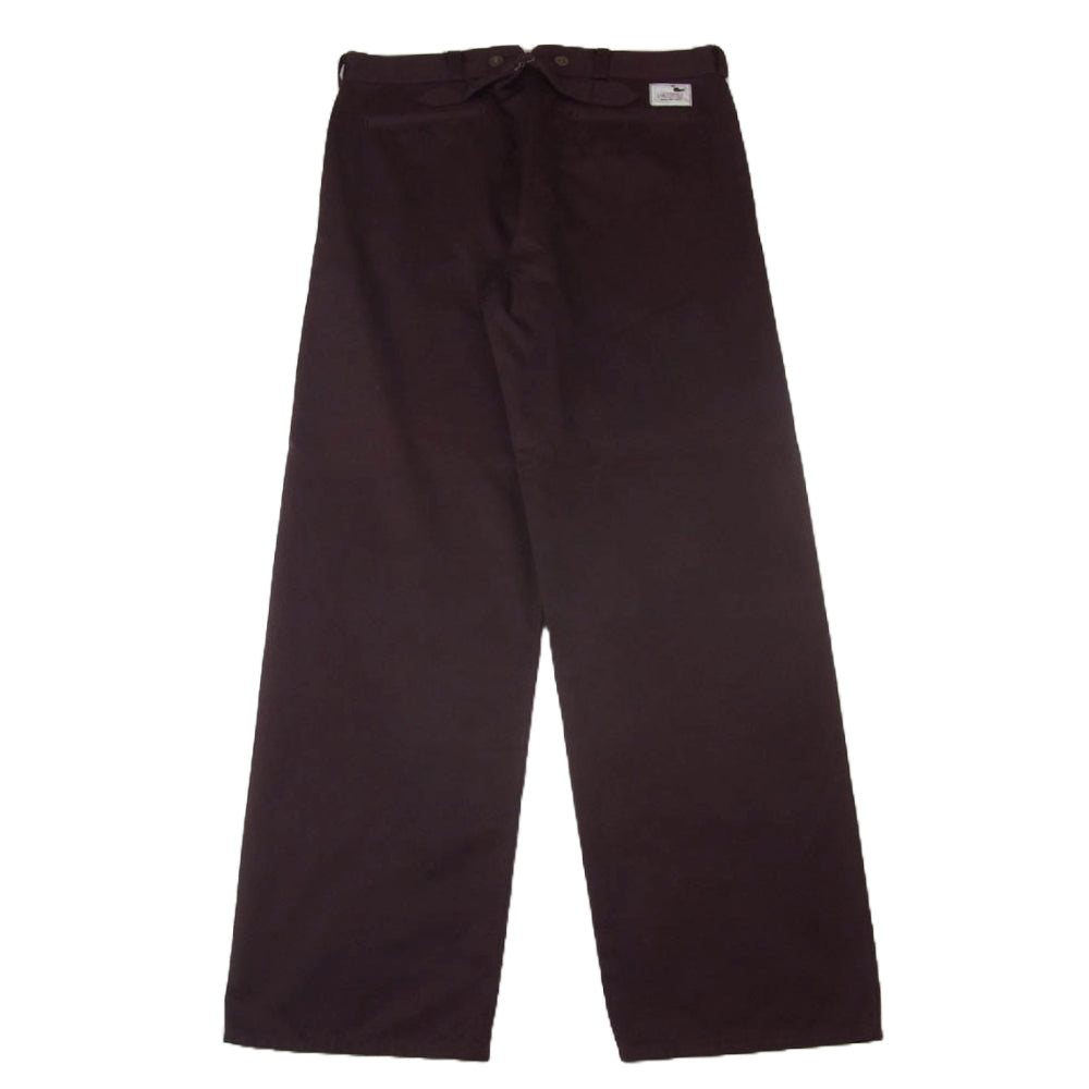 GANGSTERVILLE ギャングスタービル GSV-14-SS-11 ボタンフライ ワークパンツ エンジ系 XL【中古】
