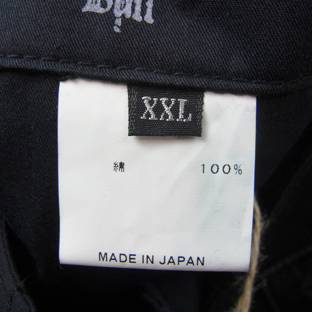 ブルオリジナル BSMG-02 コットン ワーク パンツ ブラック ブラック系 XXL【新古品】【未使用】【中古】