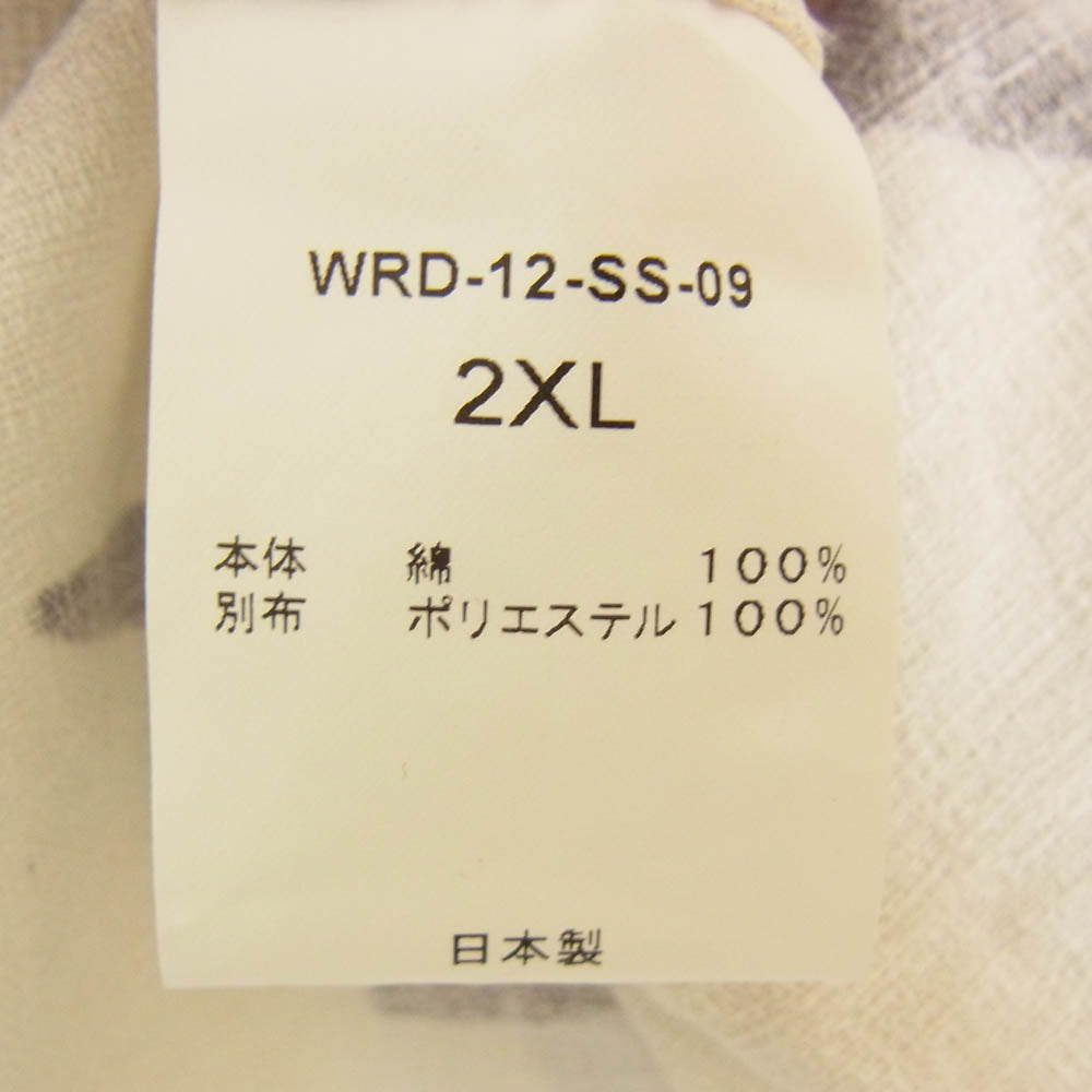 WEIRDO ウィアード 12SS WRD-12-SS-09 WRD ATOMIC SH-S アトミック 宇宙 スぺース 総柄 オープン 半袖 シャツ ホワイト系 2Xl【中古】