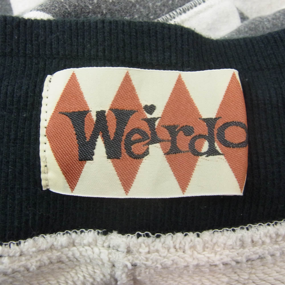 WEIRDO ウィアード WRD-13-AW-10 囚人 パンツ プリズナー パンツ ボーダー柄 スウェット ブラック系 XL【中古】