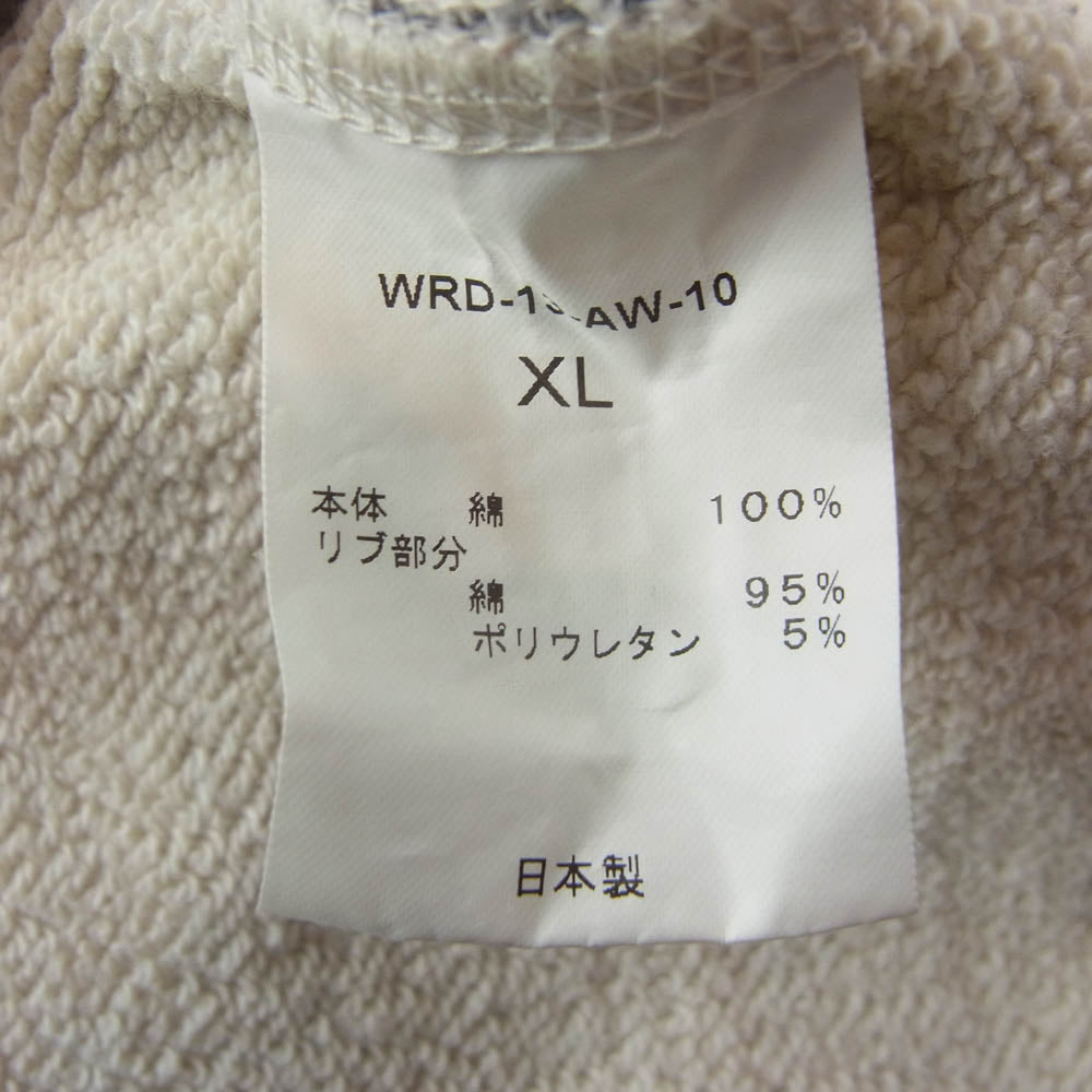 WEIRDO ウィアード WRD-13-AW-10 囚人 パンツ プリズナー パンツ ボーダー柄 スウェット ブラック系 XL【中古】