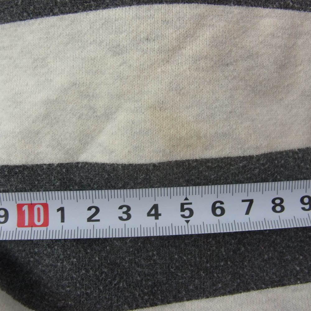 WEIRDO ウィアード WRD-13-AW-10 囚人 パンツ プリズナー パンツ ボーダー柄 スウェット ブラック系 XL【中古】