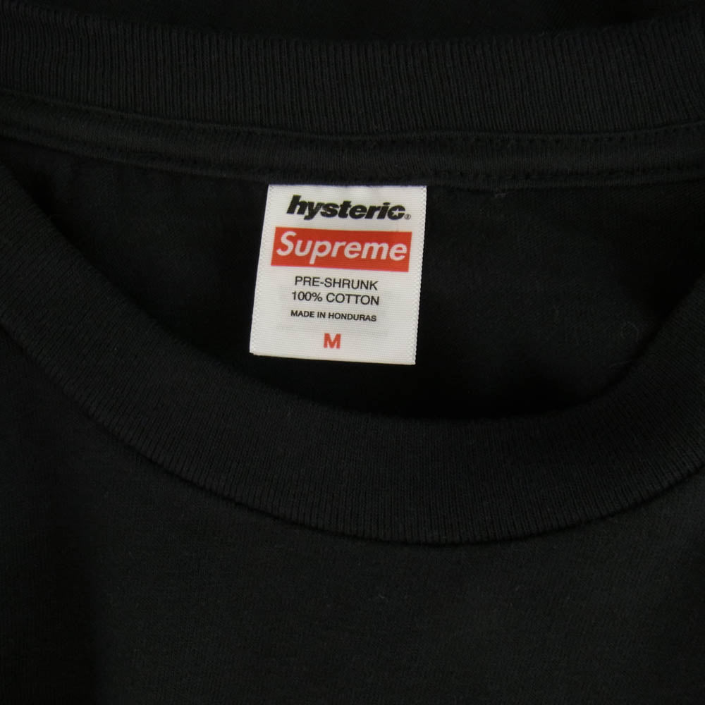 Supreme シュプリーム 24AW × HYSTERIC GLAMOUR ヒステリックグラマー HG FUCK Tee ファック ガールプリント 半袖 Tシャツ ブラック系 M【新古品】【未使用】【中古】