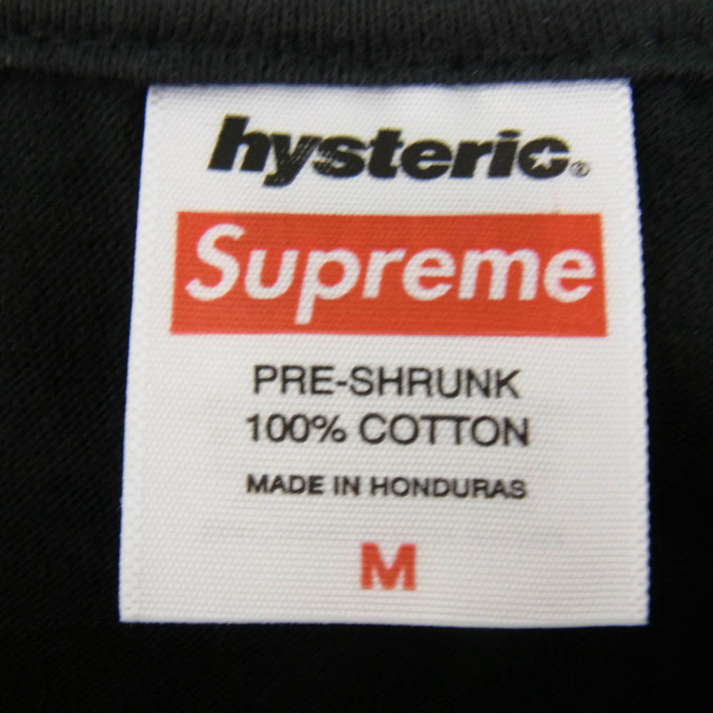 Supreme シュプリーム 24AW × HYSTERIC GLAMOUR ヒステリックグラマー HG FUCK Tee ファック ガールプリント 半袖 Tシャツ ブラック系 M【新古品】【未使用】【中古】