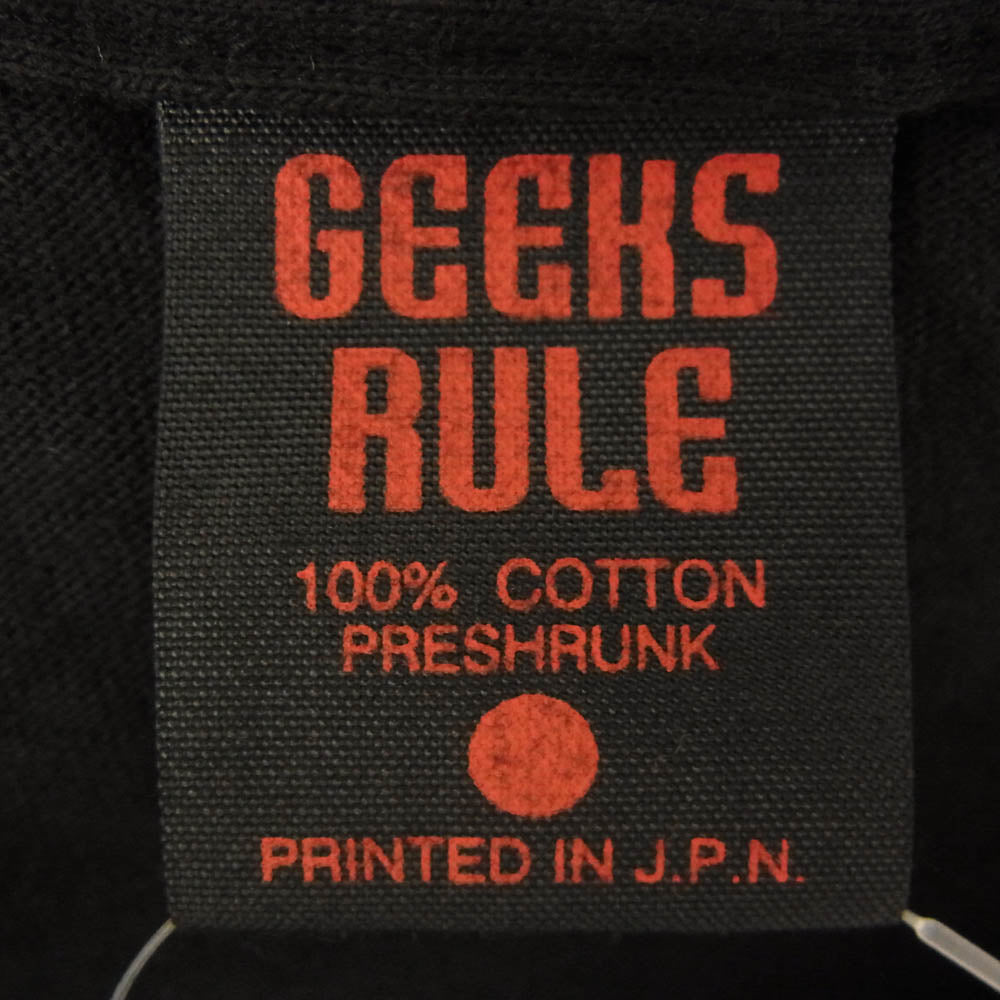 GEEKS RULE ギークスルール × STAR WARS スターウォーズ The Phantom Menace EPISODE 1 Tee ザファントム メナス エピソード 半袖 プリント Tシャツ ブラック系 L【新古品】【未使用】【中古】