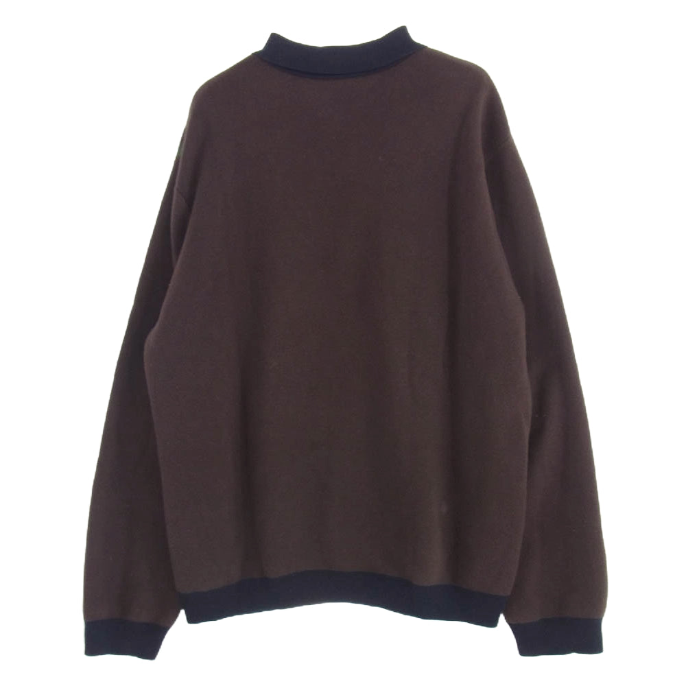 HUF ハフ KN00406 DIMENSIONS ZIP SWEATER ジップ ニット セーター ブラウン系 マルチカラー系 XL【中古】