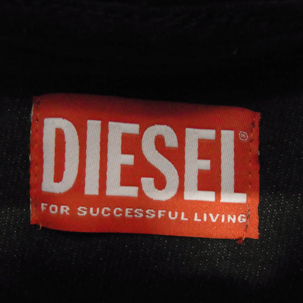 DIESEL ディーゼル D-NLABELCOL-S TRACK トラック デニム ハイネック プルオーバー グレー系 XS【中古】