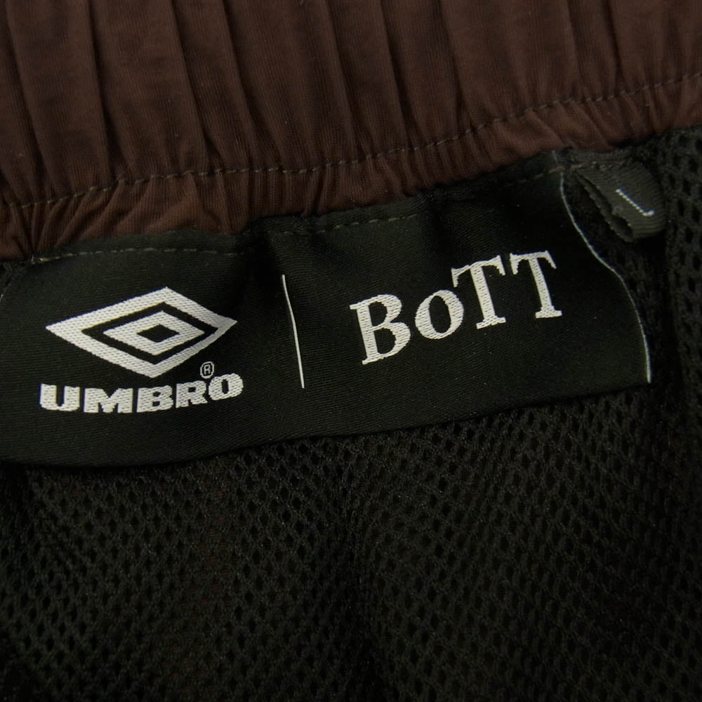 BOTT ボット UMBRO アンブロ BEAMS T ビームス Pants ナイロン パンツ ブラウン系 L【中古】