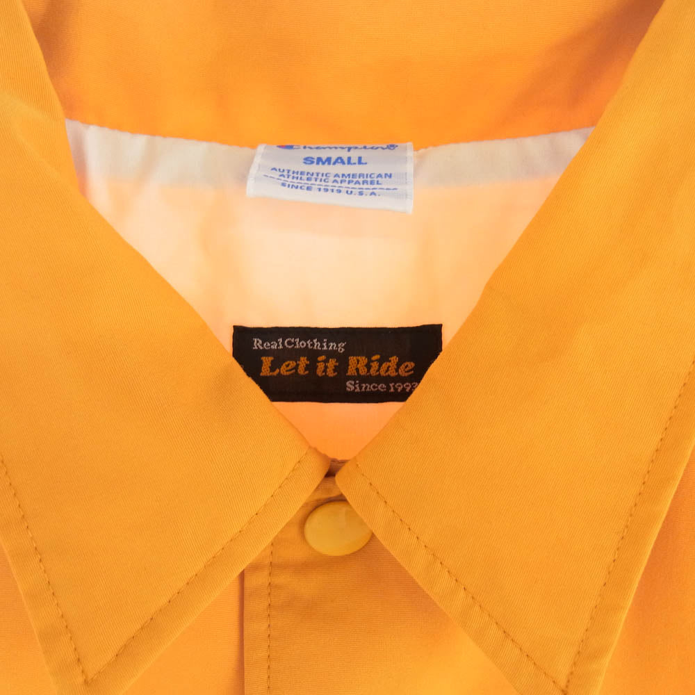 Champion チャンピオン Let it Ride 別注 コーチ ジャケット オレンジ