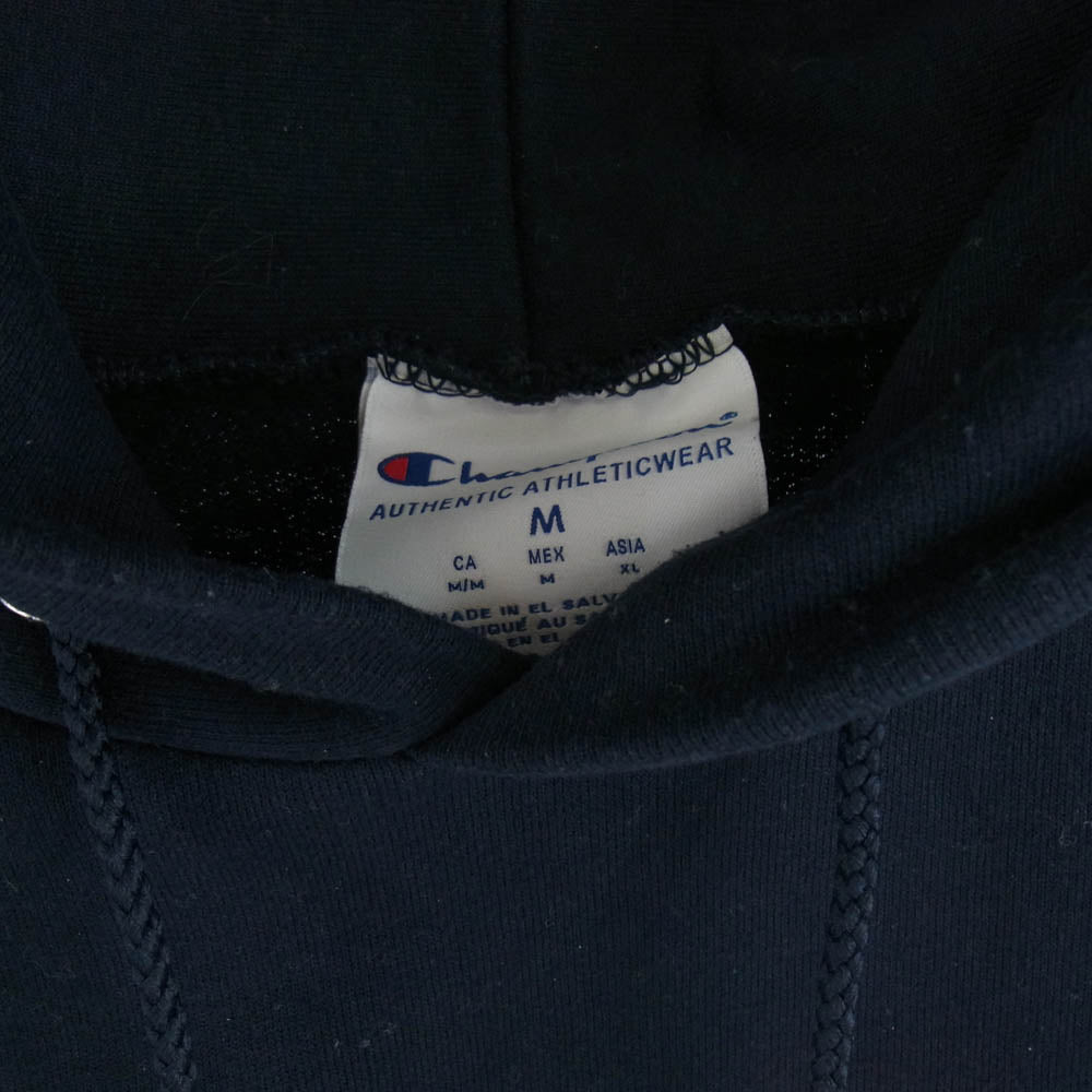 Champion チャンピオン AUTHENTIC ATHLETICWEAR YALE プルオーバー パーカー ネイビー系 M【中古】