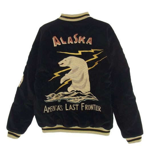 TAILOR TOYO テイラー東洋 TT15175-119 Late 1950s Style Velveteen Souvenir Jacket POLAR BEAR ALASKA MAP 別珍 アセテートキルト スカジャン スーベニア リバーシブル リバーシブル スカジャン マルチカラー系 S【中古】