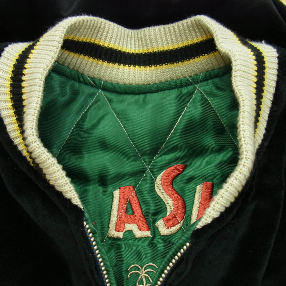 TAILOR TOYO テイラー東洋 TT15175-119 Late 1950s Style Velveteen Souvenir Jacket POLAR BEAR ALASKA MAP 別珍 アセテートキルト スカジャン スーベニア リバーシブル リバーシブル スカジャン マルチカラー系 S【中古】