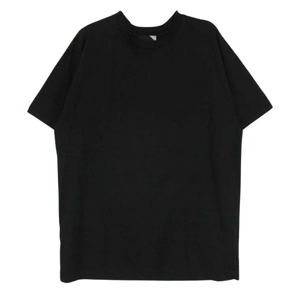 ATON エイトン KKAGYW0702 SUVIN 60/2 OVERSIZED T-SHIRT オーバーサイズ Tシャツ 半袖カットソー ブラック系 02【中古】