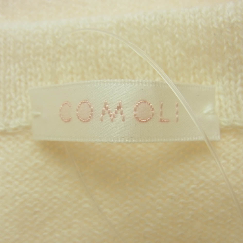 COMOLI コモリ 24SS Z01-06008 ウール 和紙 コモリ ニット オフホワイト系 F【新古品】【未使用】【中古】