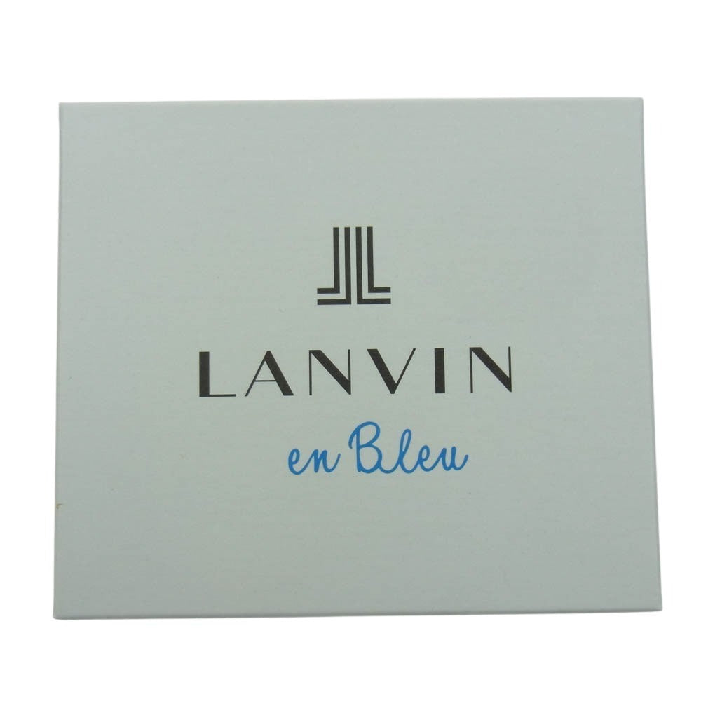 LANVIN en Bleu ランバンオンブルー 483902 リム レザーウォレット 2つ折り財布 グレー系【新古品】【未使用】【中古】