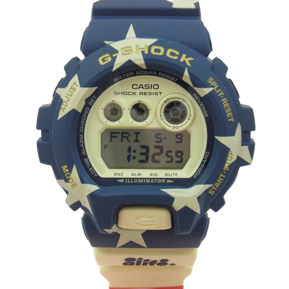 G-SHOCK ジーショック GD-X6900AL-2JR CASIO カシオ Pattern Series ALIFE エーライフ コラボ タイアップモデル 星条旗 腕 時計 マルチカラー系【新古品】【未使用】【中古】