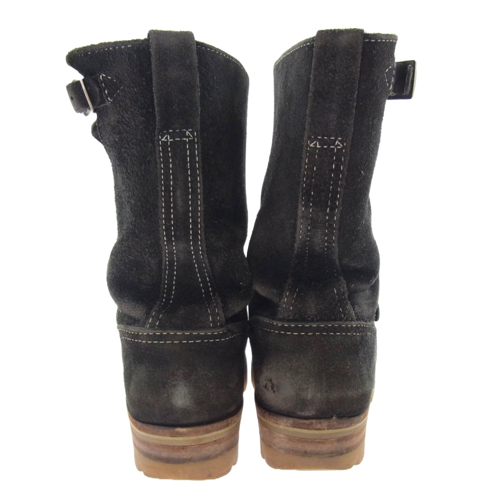 WESCO ウエスコ NV7710100 CUSTOM BOSS Engineer Boots カスタム ボス スエード エンジニア ブーツ ブラック系 8.5E【中古】