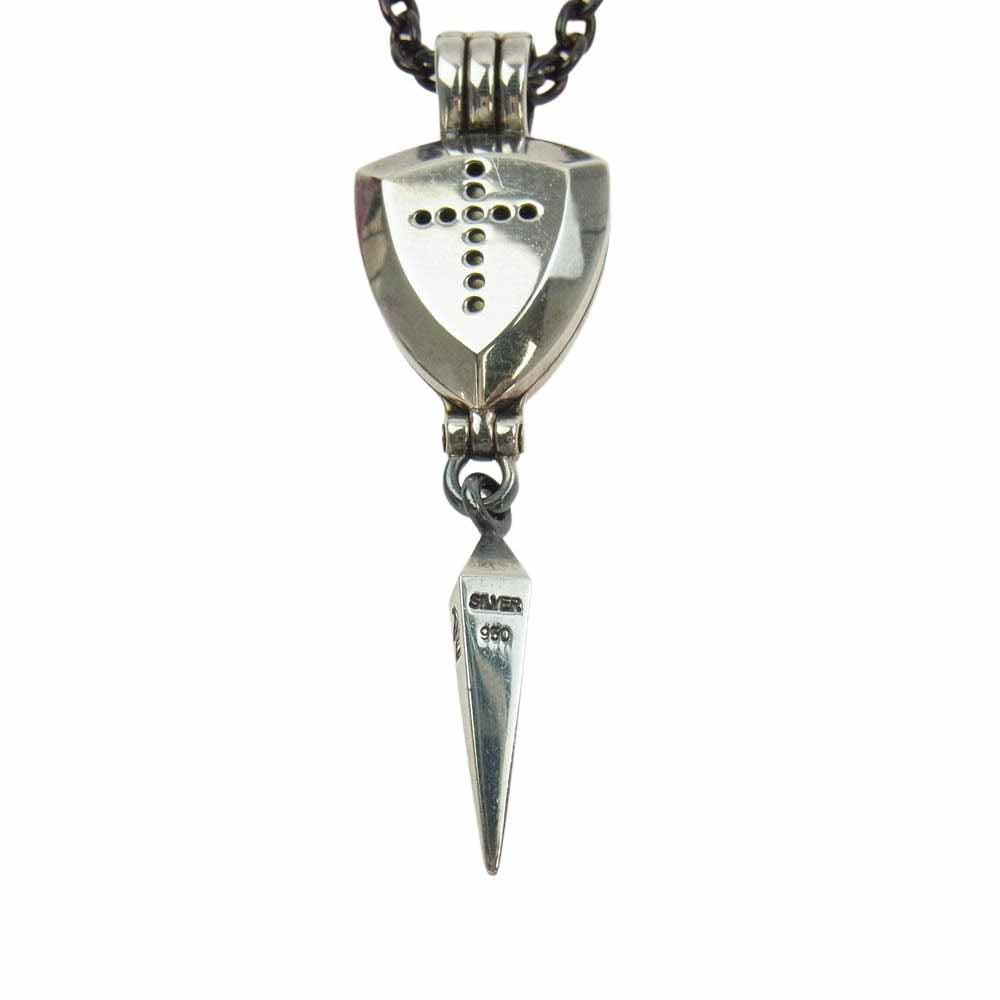 PUERTA DEL SOL プエルタデルソル シールド型 ペンダント ネックレス シルバー系【中古】