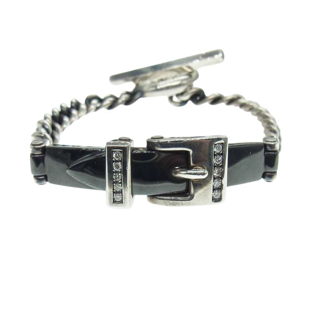 PUERTA DEL SOL プエルタデルソル ベルト バックル ダイヤ シルバー ブレスレット シルバー系【中古】