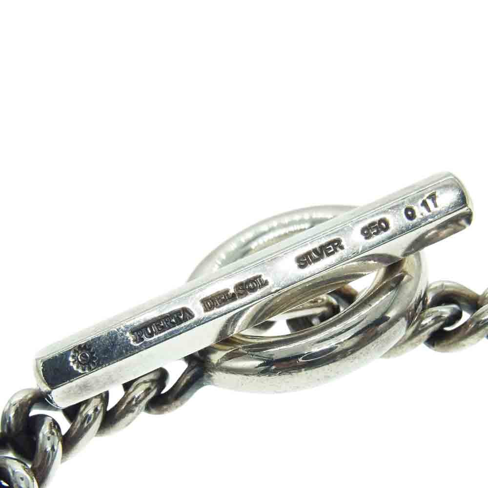 PUERTA DEL SOL プエルタデルソル ベルト バックル ダイヤ シルバー ブレスレット シルバー系【中古】
