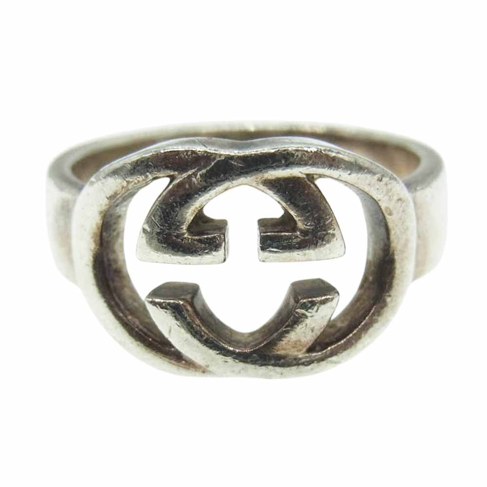 GUCCI グッチ インターロッキングG GG リング シルバー系 8号【中古】