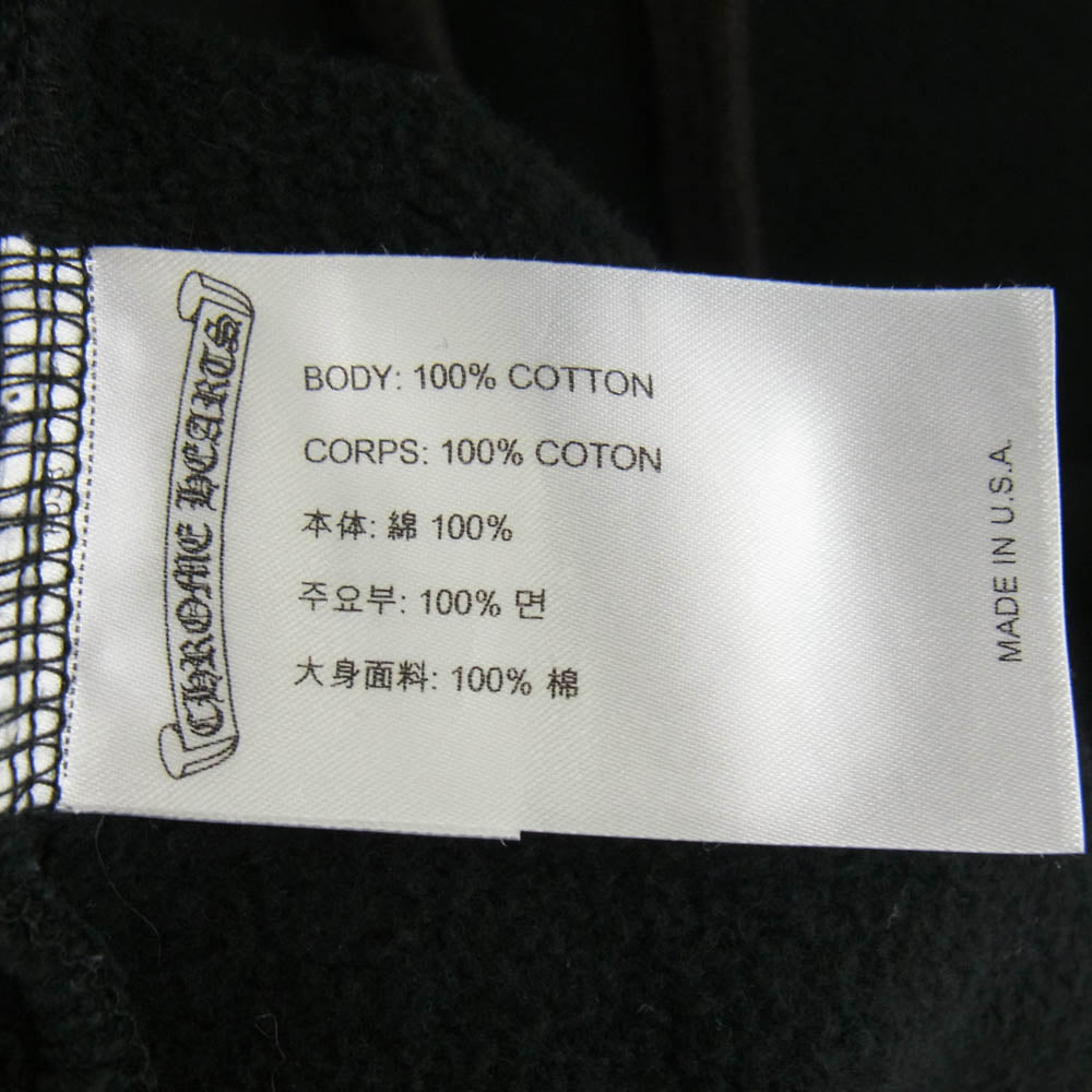 CHROME HEARTS クロムハーツ（原本無） マルチ ホースシュー プリント プルオーバー パーカー ブラック系 M【中古】