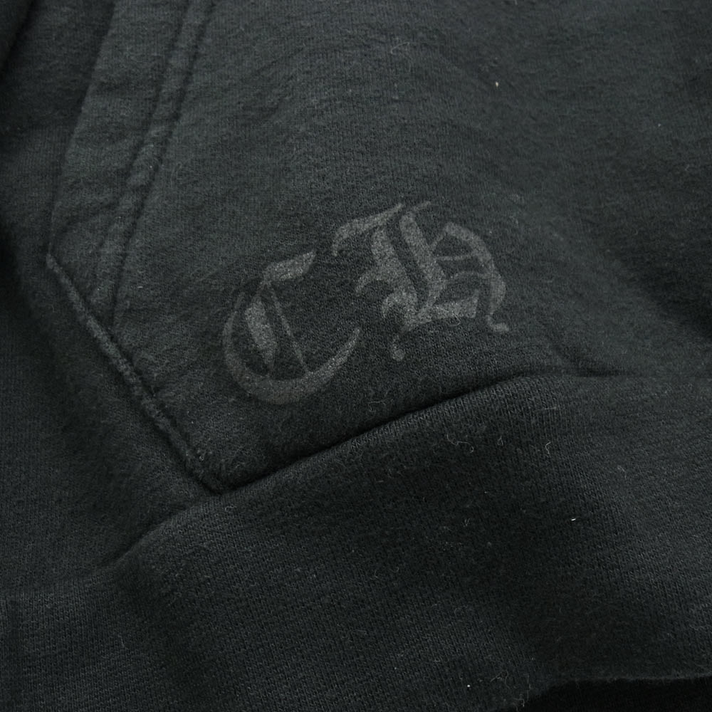 CHROME HEARTS クロムハーツ（原本無） マルチ ホースシュー プリント プルオーバー パーカー ブラック系 M【中古】