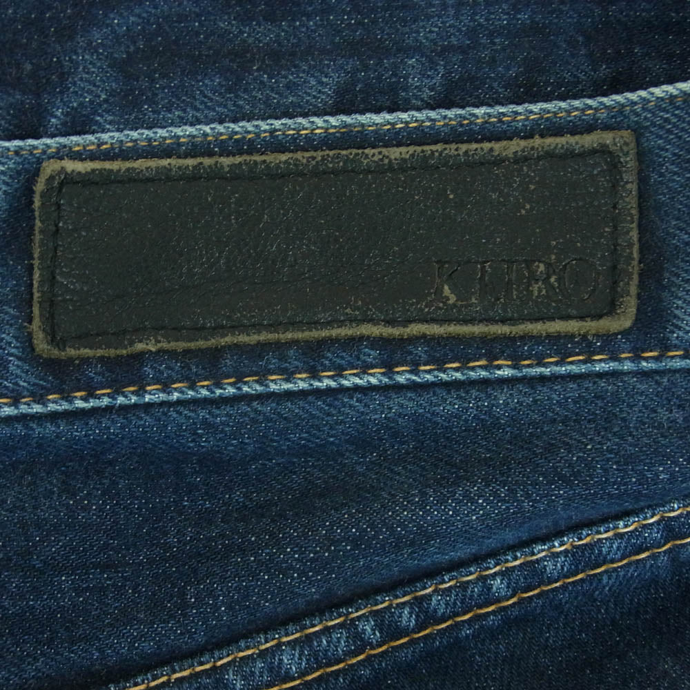 クロ BUCK SKIN PANTS バック スキン デニム パンツ ジーンズ 日本製 インディゴブルー系 30inch【中古】