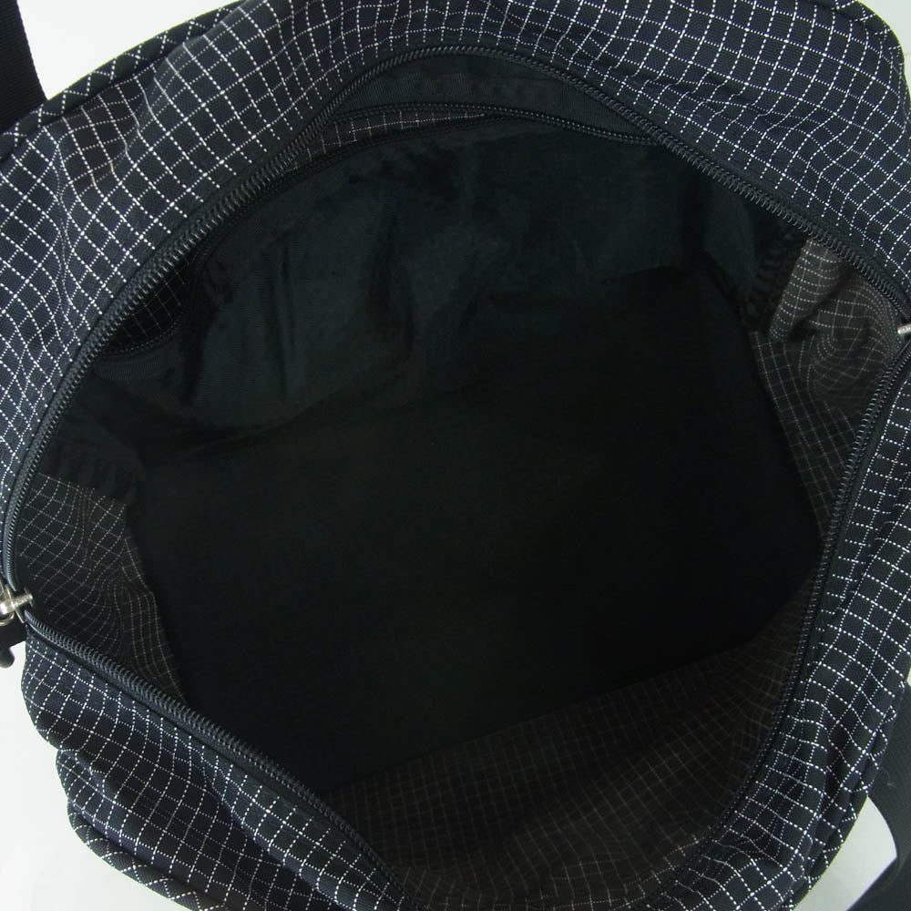 GREGORY グレゴリー 旧ロゴ チェック柄 ナイロン ミニ ボストン バッグ ブラック系 ホワイト系【中古】