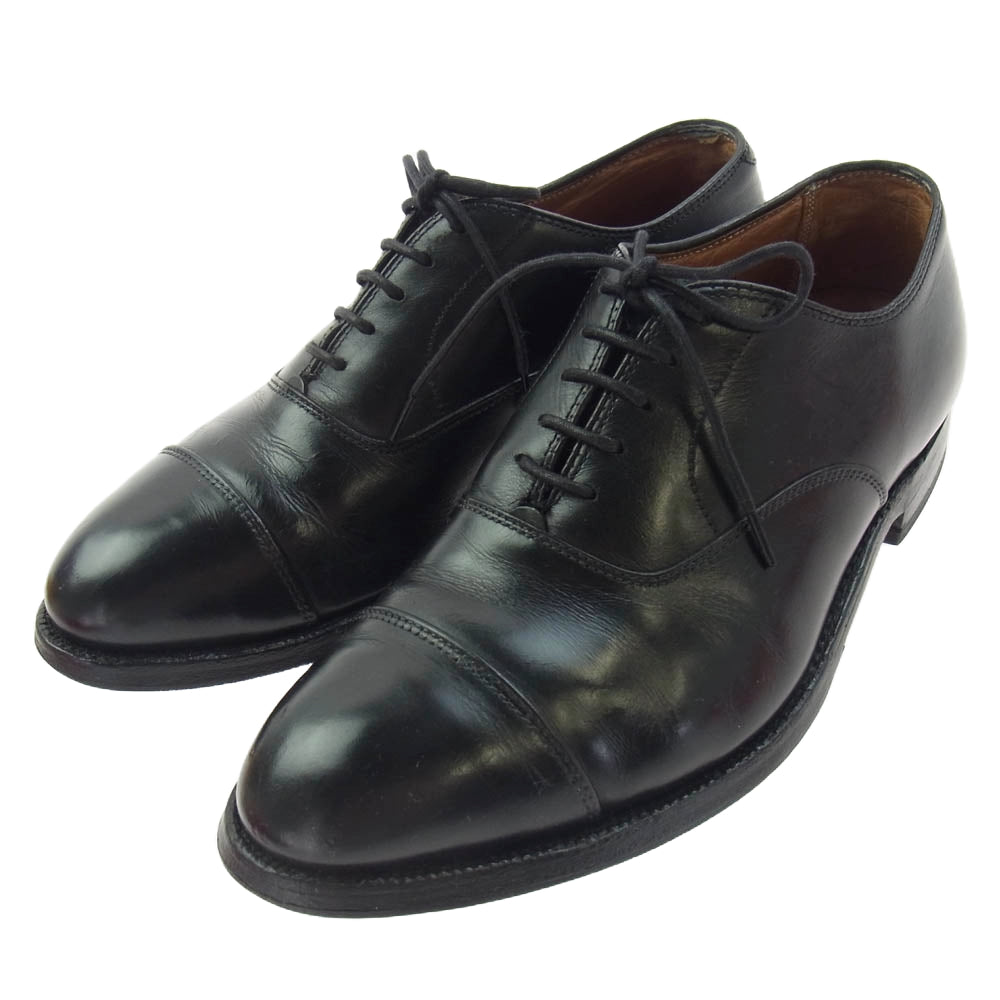 ALDEN オールデン 907 Balmoral Cap Toe Ox 内羽根 革靴 ストレートチップ レザー ビジネス シューズ ブラック系 7【中古】