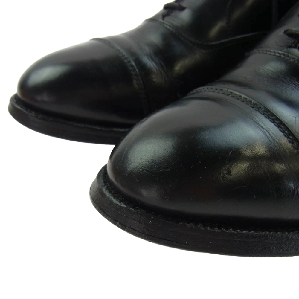ALDEN オールデン 907 Balmoral Cap Toe Ox 内羽根 革靴 ストレートチップ レザー ビジネス シューズ ブラック系 7【中古】