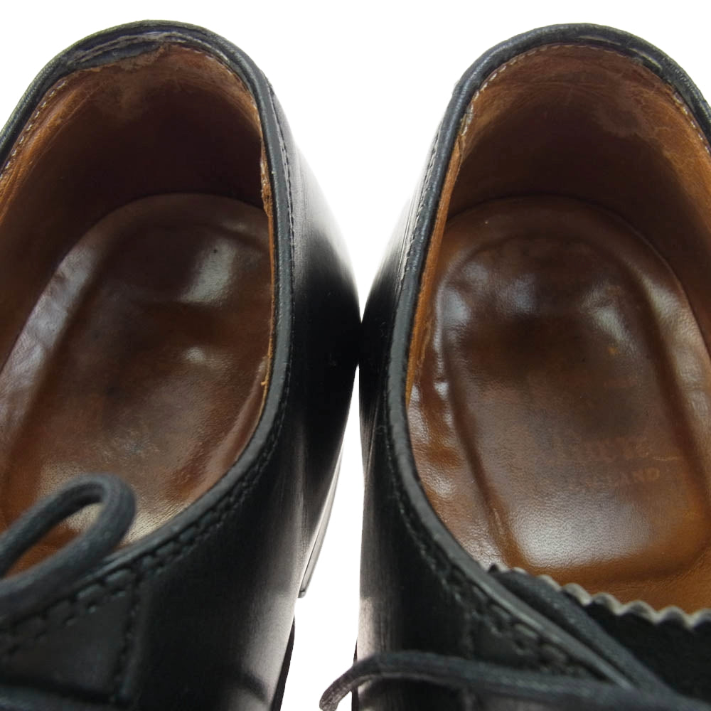 ALDEN オールデン 907 Balmoral Cap Toe Ox 内羽根 革靴 ストレートチップ レザー ビジネス シューズ ブラック系 7【中古】