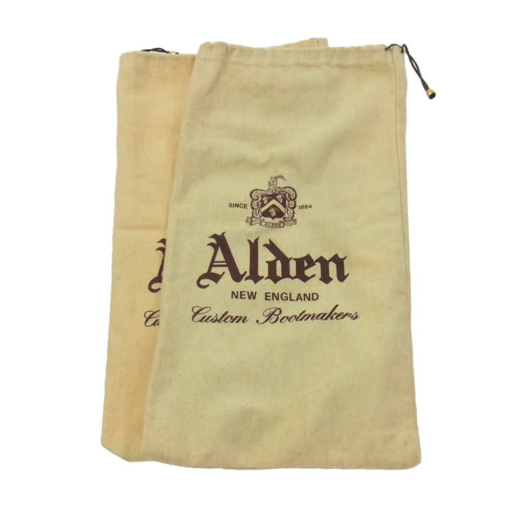 ALDEN オールデン 907 Balmoral Cap Toe Ox 内羽根 革靴 ストレートチップ レザー ビジネス シューズ ブラック系 7【中古】