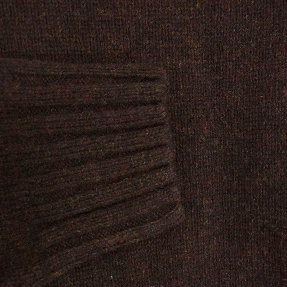 A.P.C. アーペーセー 1110321 クルーネック マルチカラー ウールニット セーター ブラウン系 S【中古】