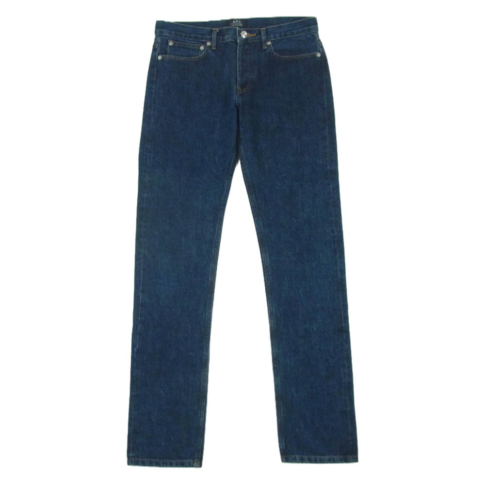 A.P.C. アーペーセー PETIT STANDARD セルビッチ デニム パンツ ボタンフライ 赤耳 日本製 インディゴブルー系 29【中古】