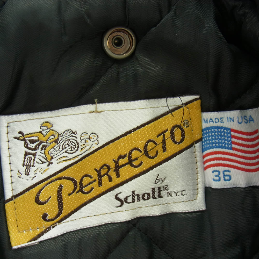 schott ショット USA製 バイカータグ 618 レザー ダブルライダース