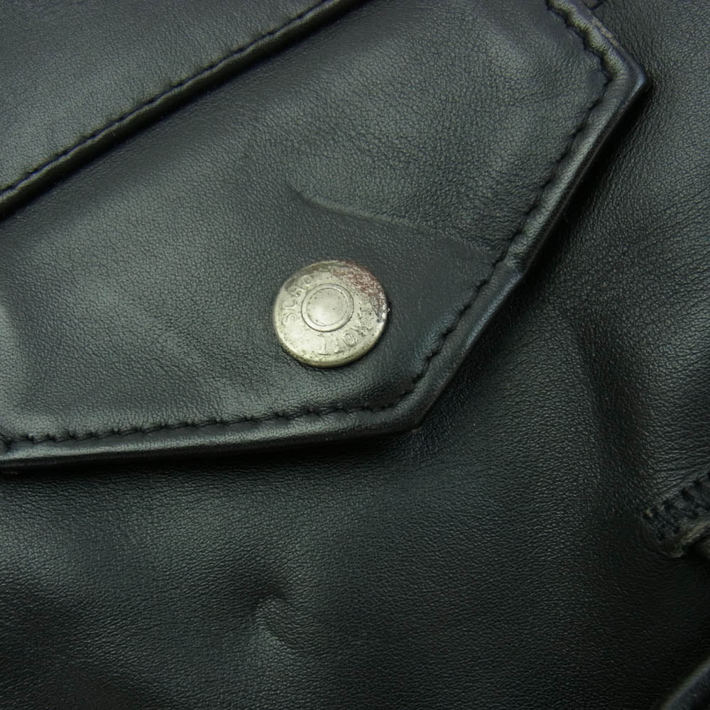 schott ショット USA製 バイカータグ 618 レザー ダブルライダース