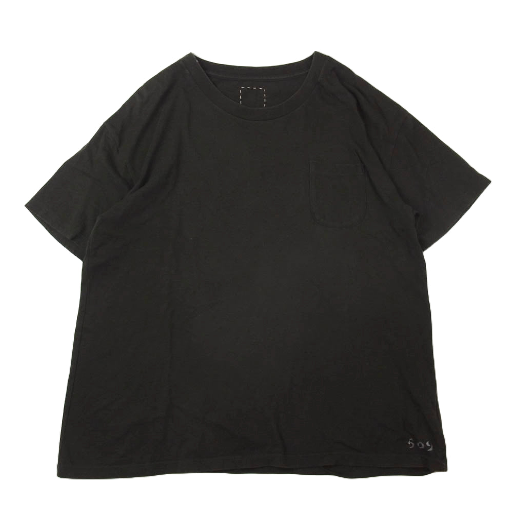 VISVIM ビズビム 18SS 0118105010038 JUMBO TEE S/S STENCIL ジャンボ 半袖 Tシャツ ショートスリーブ ステンシル ブラック系 3【中古】