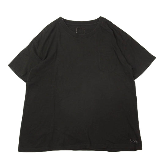 VISVIM ビズビム 18SS 0118105010038 JUMBO TEE S/S STENCIL ジャンボ 半袖 Tシャツ ショートスリーブ ステンシル ブラック系 3【中古】