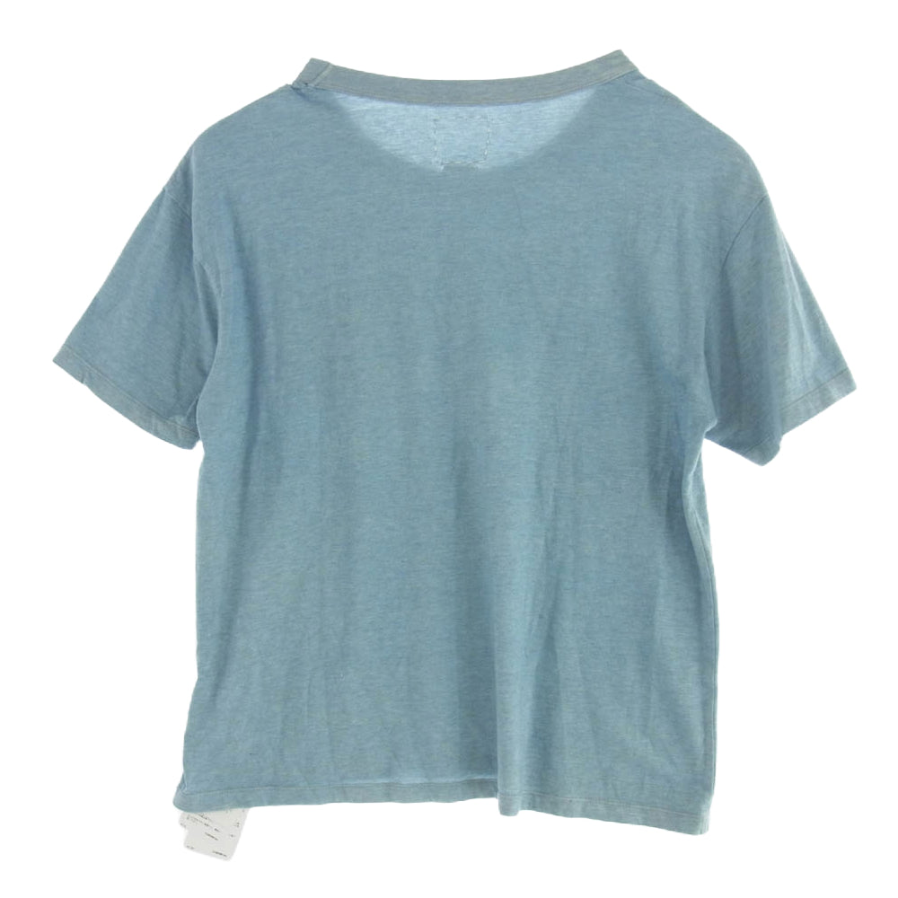 VISVIM ビズビム 18SS 0118105010009 JUMBO TEE S/S (N.D.) 藍染 半袖 ポケット Tシャツ ライトブルー系 2【中古】