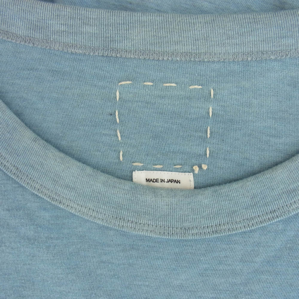 VISVIM ビズビム 18SS 0118105010009 JUMBO TEE S/S (N.D.) 藍染 半袖 ポケット Tシャツ ライトブルー系 2【中古】