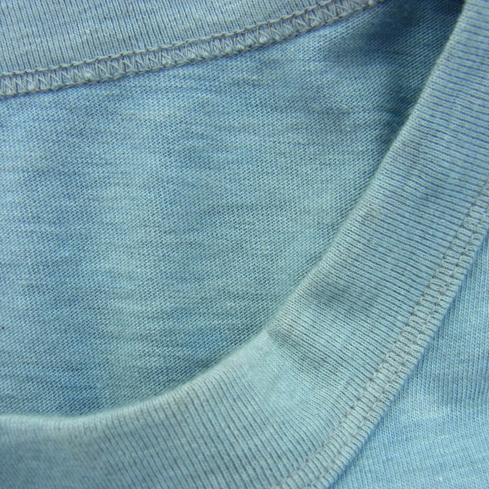 VISVIM ビズビム 18SS 0118105010009 JUMBO TEE S/S (N.D.) 藍染 半袖 ポケット Tシャツ ライトブルー系 2【中古】