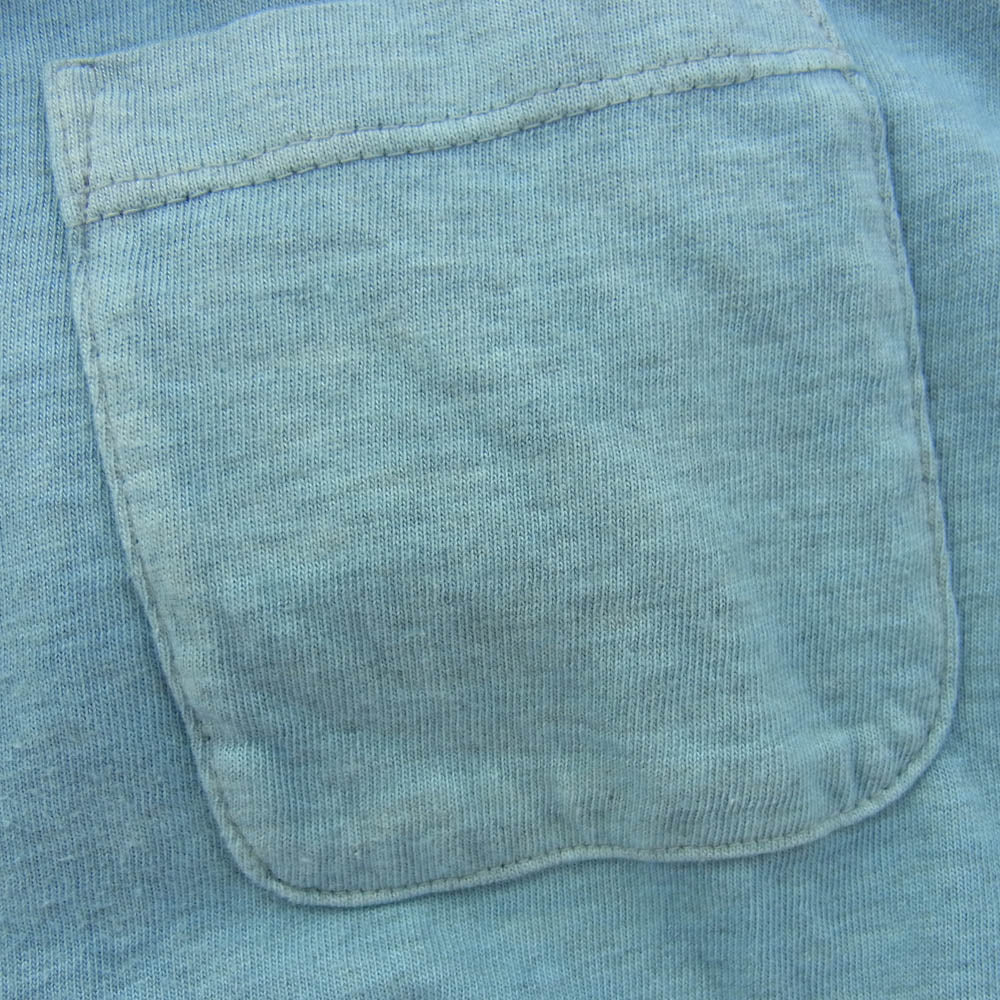 VISVIM ビズビム 18SS 0118105010009 JUMBO TEE S/S (N.D.) 藍染 半袖 ポケット Tシャツ ライトブルー系 2【中古】