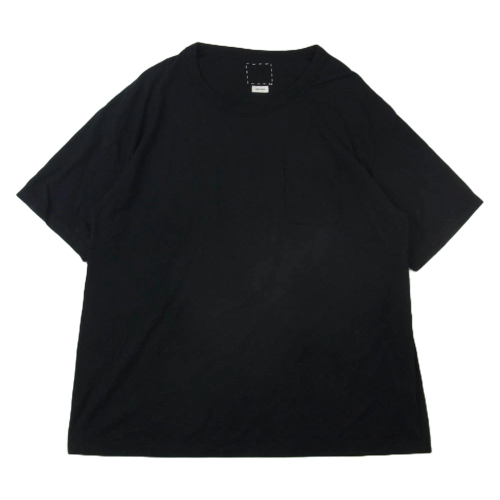 VISVIM ビズビム 19SS 0119205010002 ULTIMATE JUMBO TEE S/S 海島綿 アルティメット ジャンボ クルーネック ショートスリーブ 半袖 Tシャツ ブラック 3 ブラック系 3【中古】