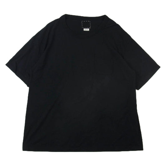 VISVIM ビズビム 19SS 0119205010002 ULTIMATE JUMBO TEE S/S 海島綿 アルティメット ジャンボ クルーネック ショートスリーブ 半袖 Tシャツ ブラック 3 ブラック系 3【中古】
