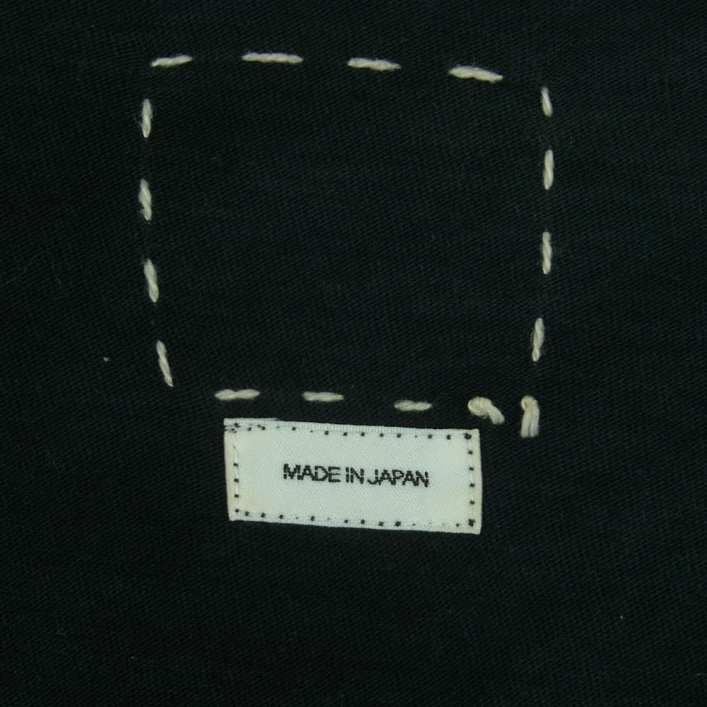 VISVIM ビズビム 19SS 0119105010020 JUMBO TEE (UNEVEN DYE) ラフィ天竺 ムラ染め ダメージ加工 ジャンボ 半袖 Tシャツ ブラック系 3【中古】